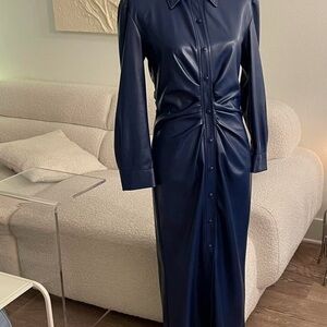 Zara Elegant Navy Blue Dress size M